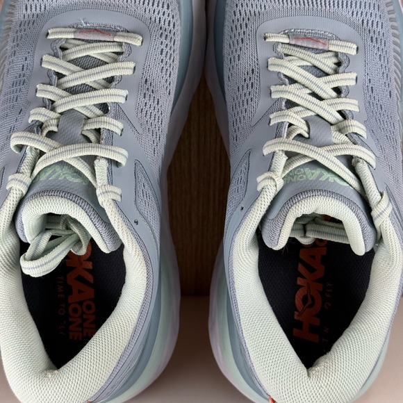 Hoka One One Bondi 7 Blue Running Shoes 1110519 BFBG Women’s Size 7 - Picture 8 of 9